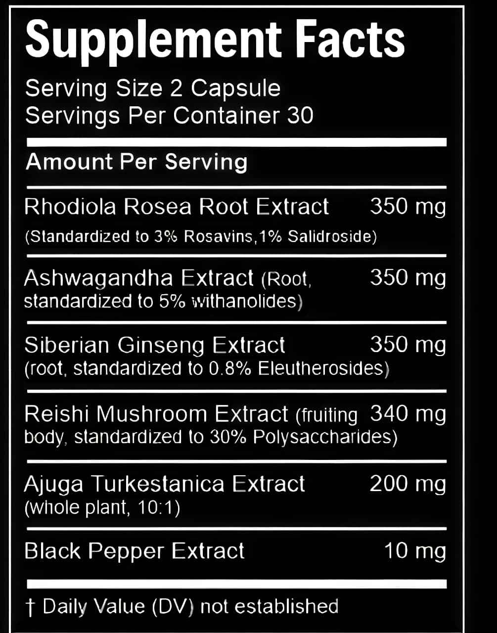 Adaptogen Max 60 Caps - ELK - ELK SPORTS NUTRITION