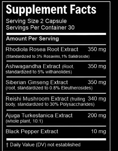 Adaptogen Max 60 Caps - ELK - ELK SPORTS NUTRITION