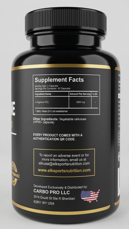 L- Arginine - Elk Sports nutrition