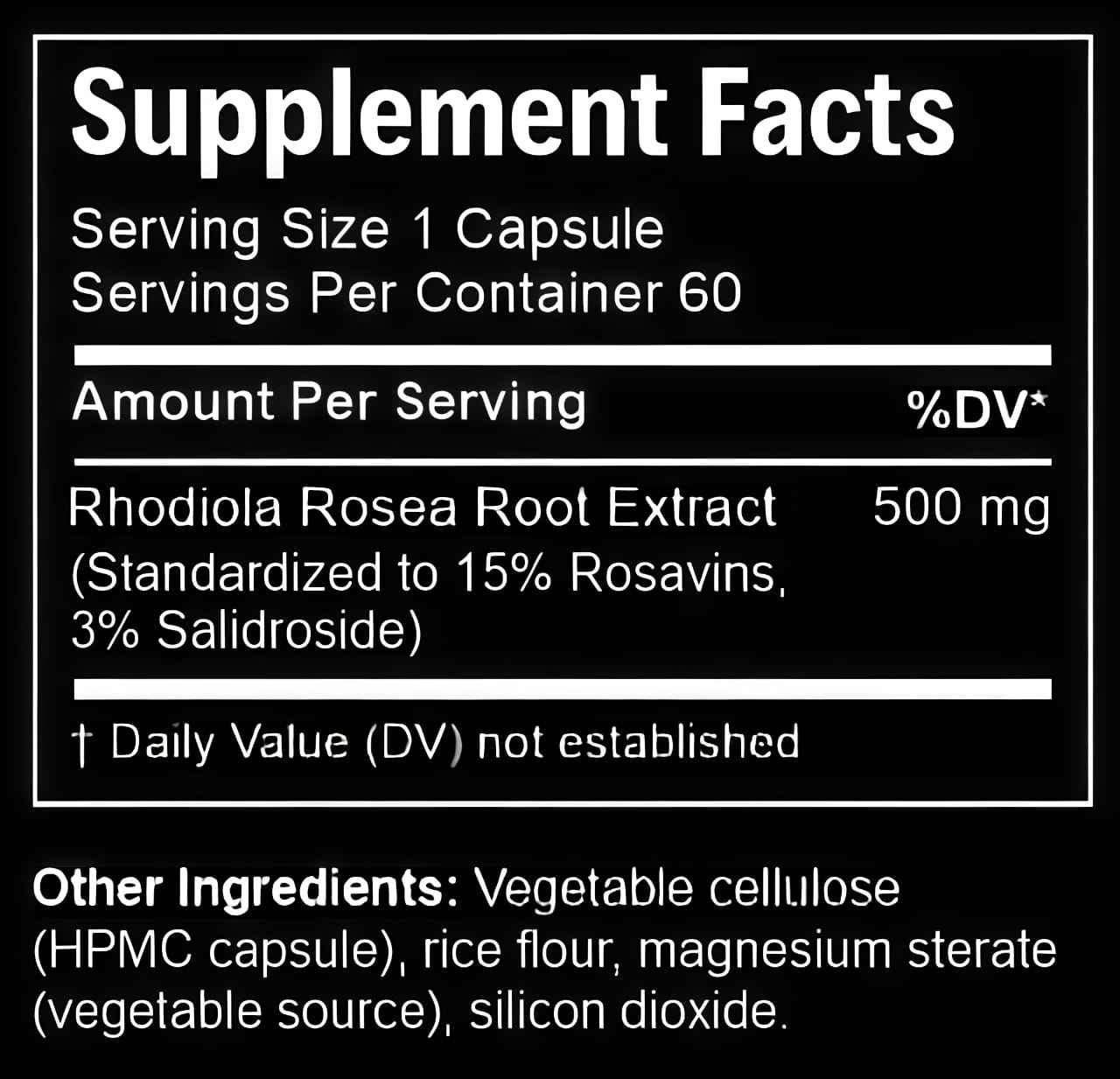 Rhodiola Complex 60 Caps - ELK SPORTS NUTRITION